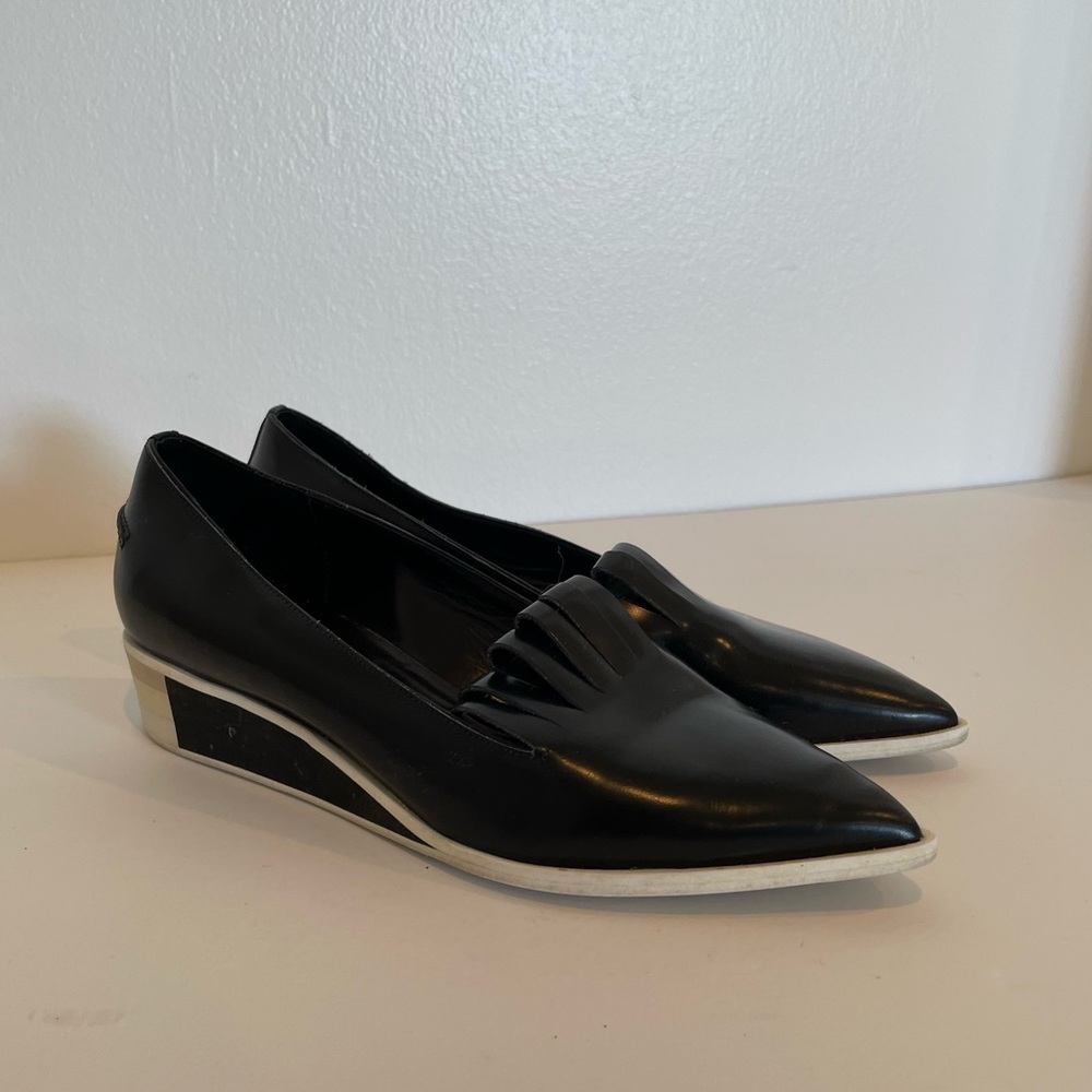Acne Studios Black Platform Flats - Size 7